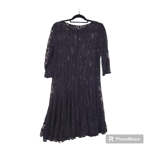 MSK Women's Blue Lace Over piece Size 10 (L) - Picture 2 of 9